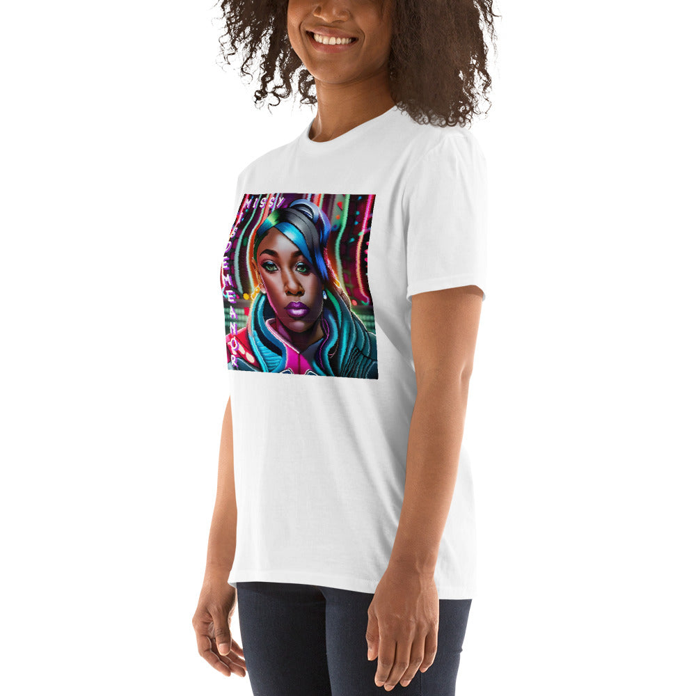 Missy Misdemeanor (Bildstörung, gewollt) Kurzärmeliges Unisex-T-Shirt