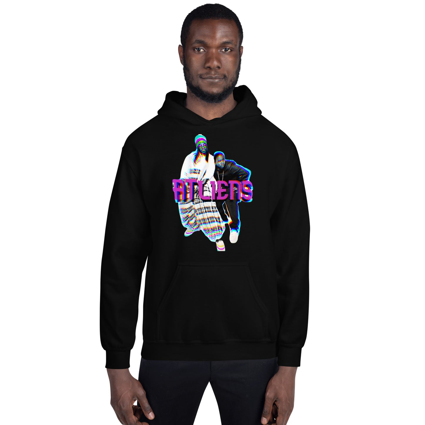 ATliens Unisex-Kapuzenpullover