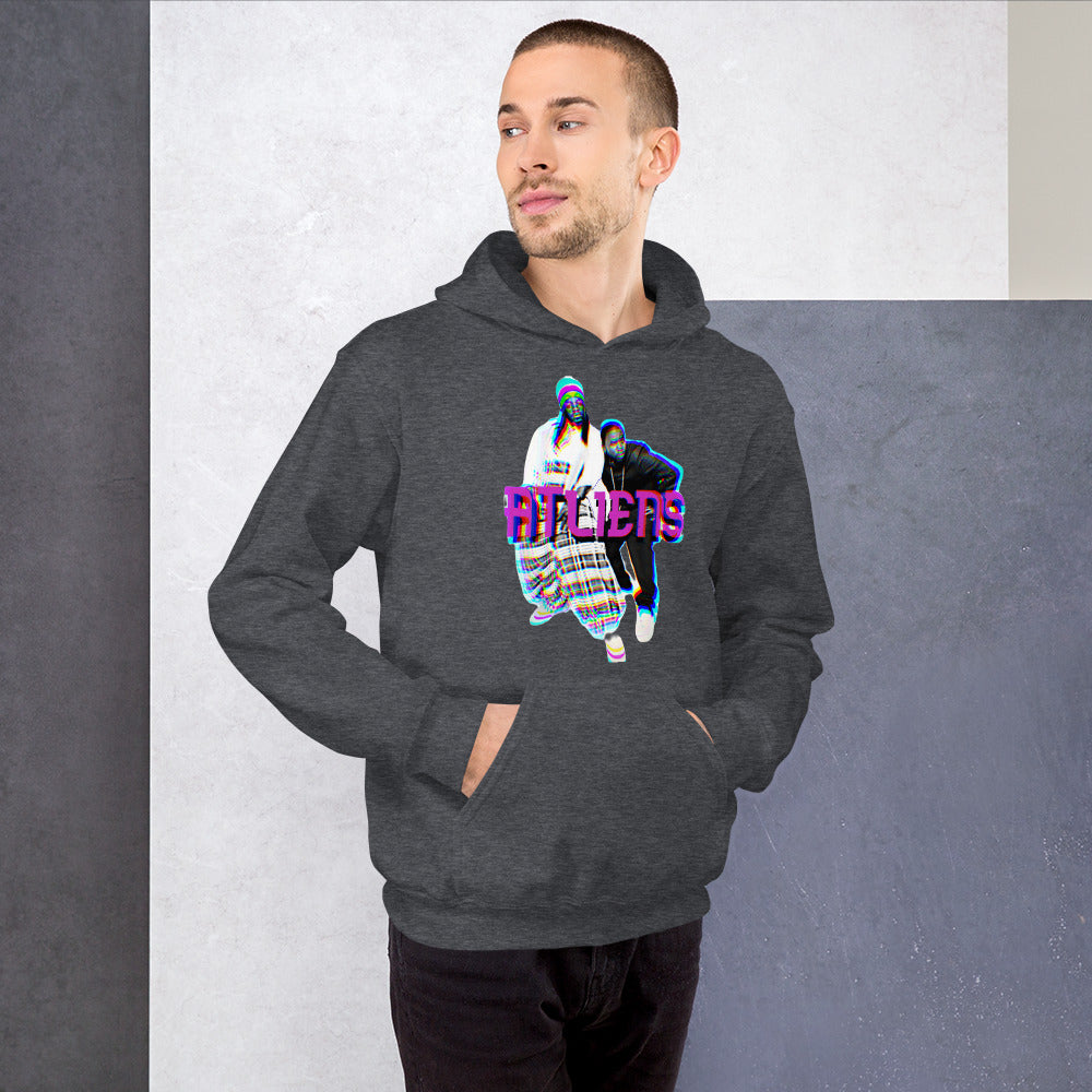 ATliens Unisex-Kapuzenpullover