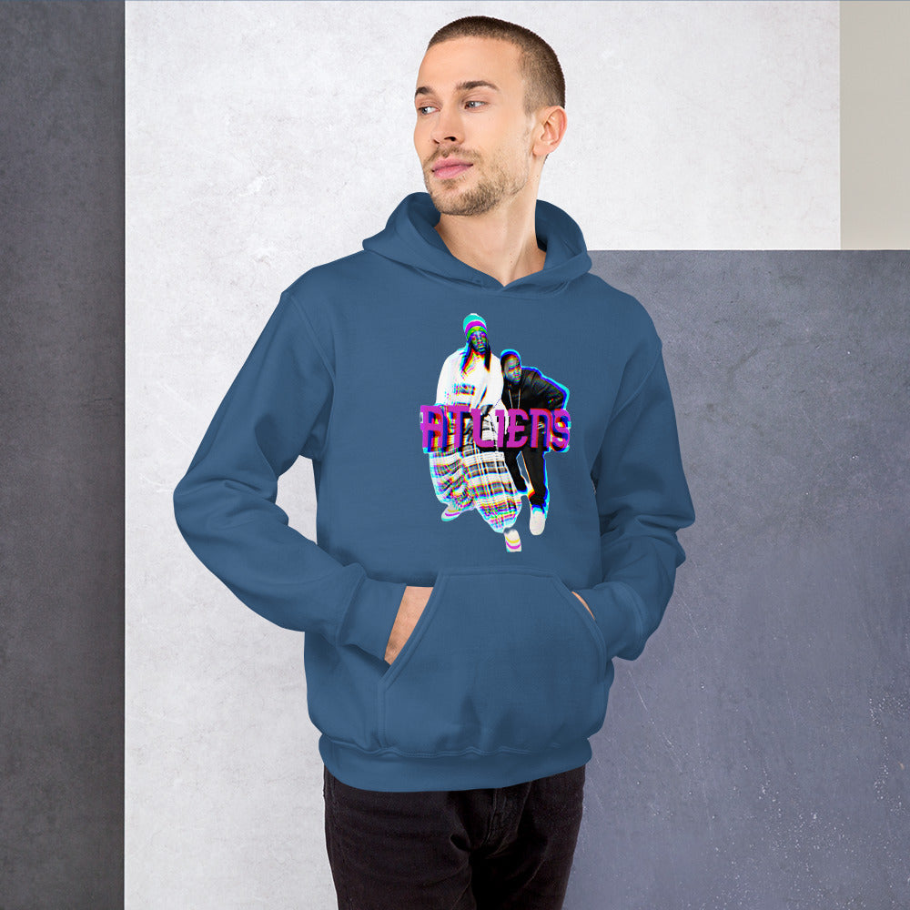ATliens Unisex-Kapuzenpullover