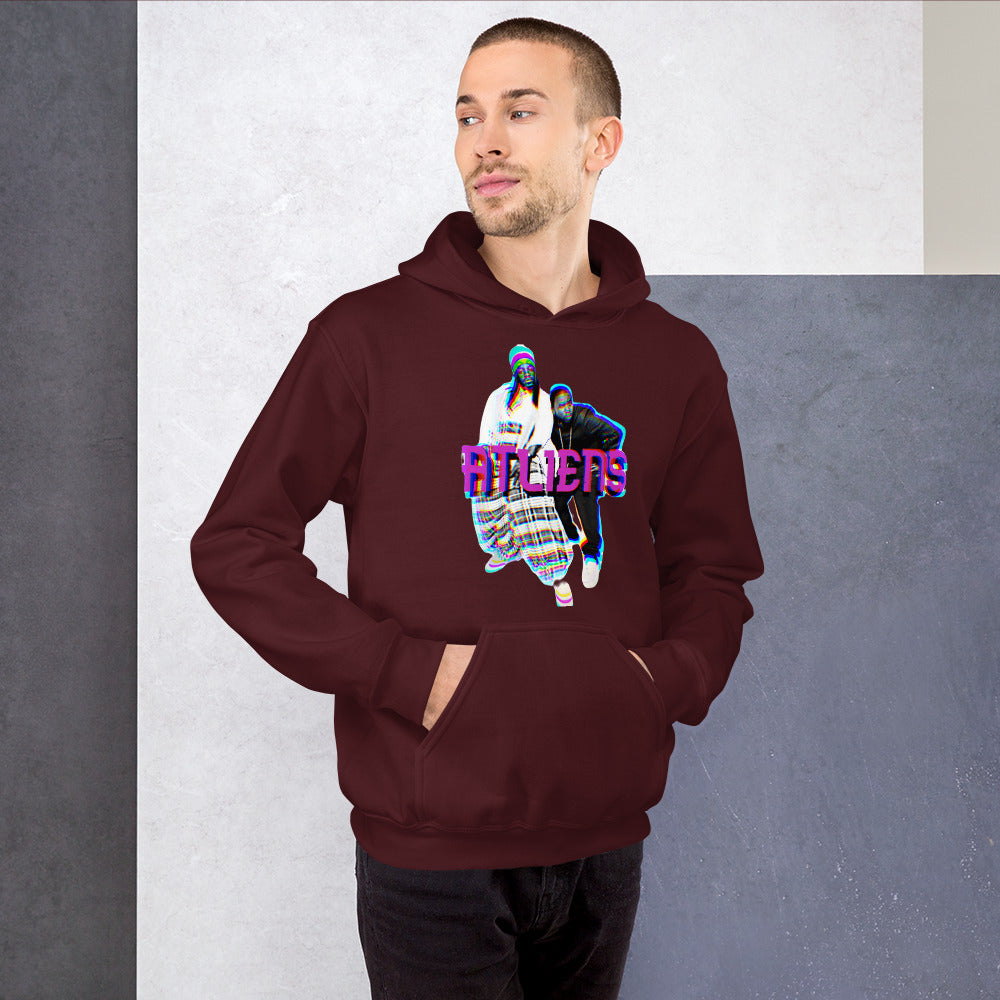 ATliens Unisex-Kapuzenpullover