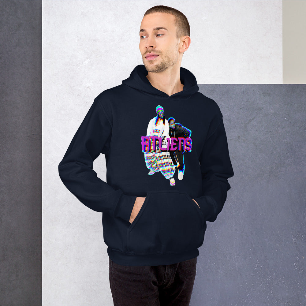 ATliens Unisex-Kapuzenpullover
