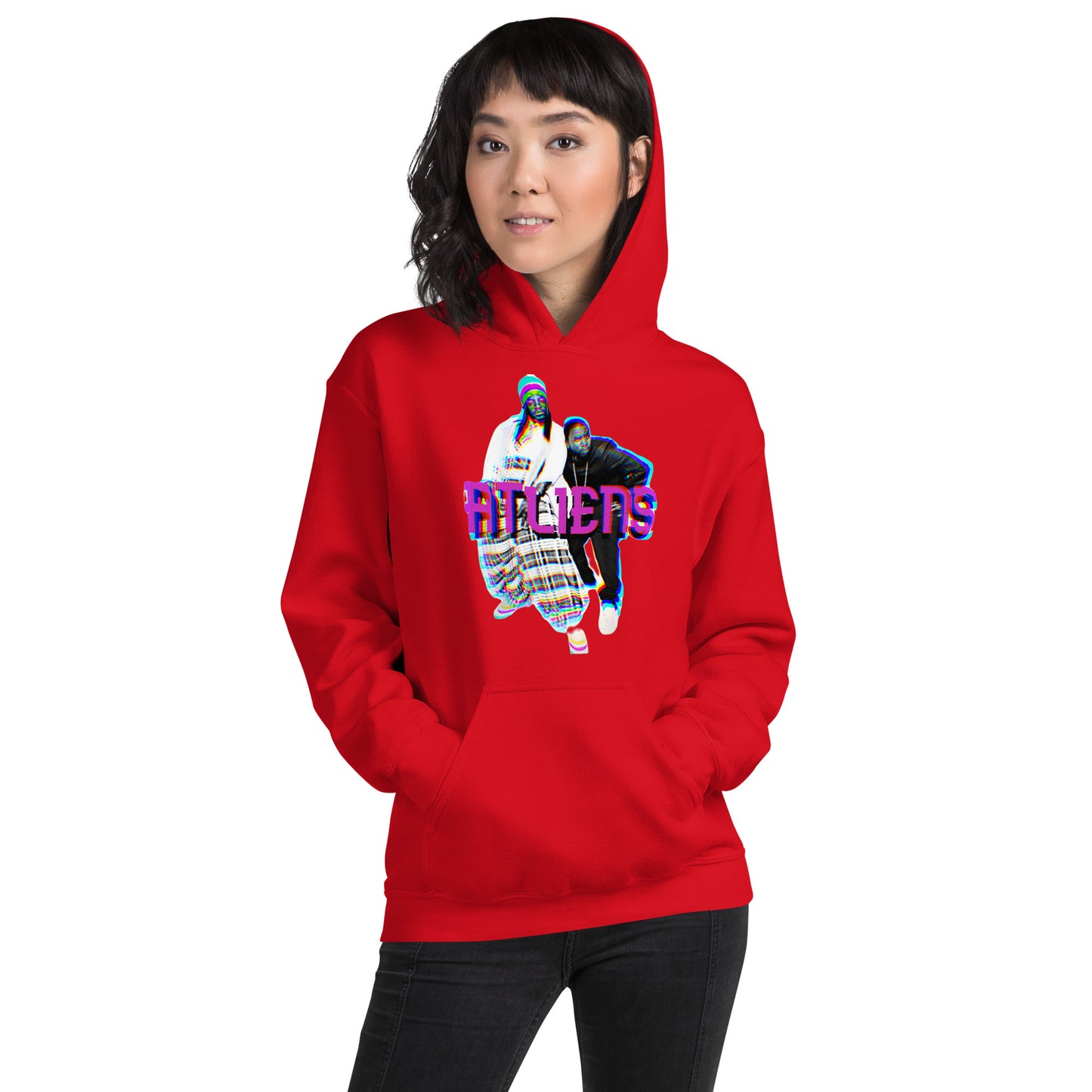 ATliens Unisex-Kapuzenpullover