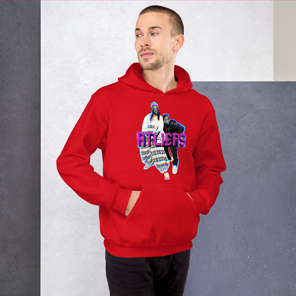 ATliens Unisex-Kapuzenpullover