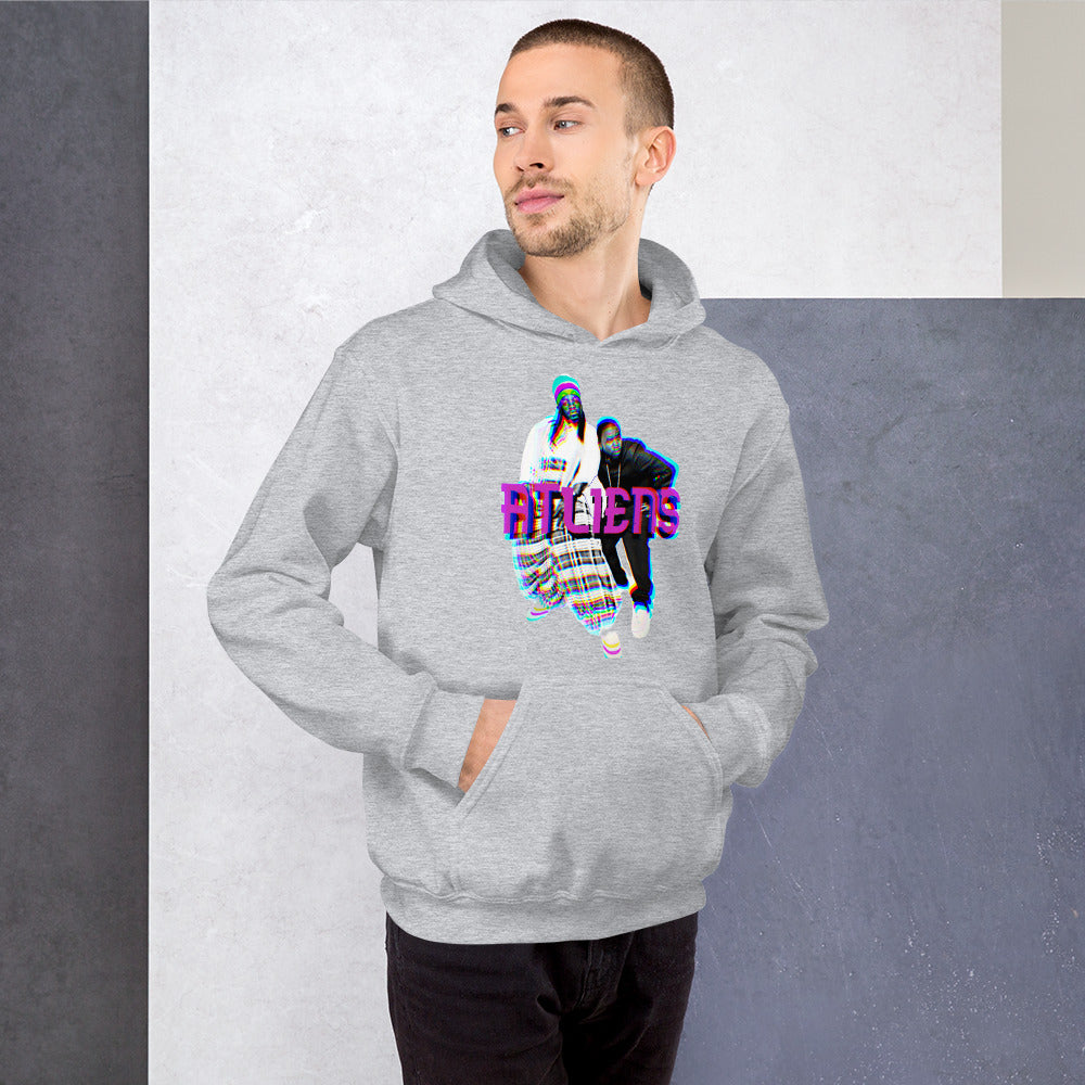 ATliens Unisex-Kapuzenpullover