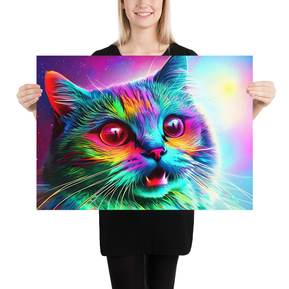 Space Cat Poster