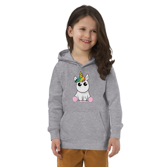 Öko-Kapuzenpullover für Kinder Einhorn,Unicorn