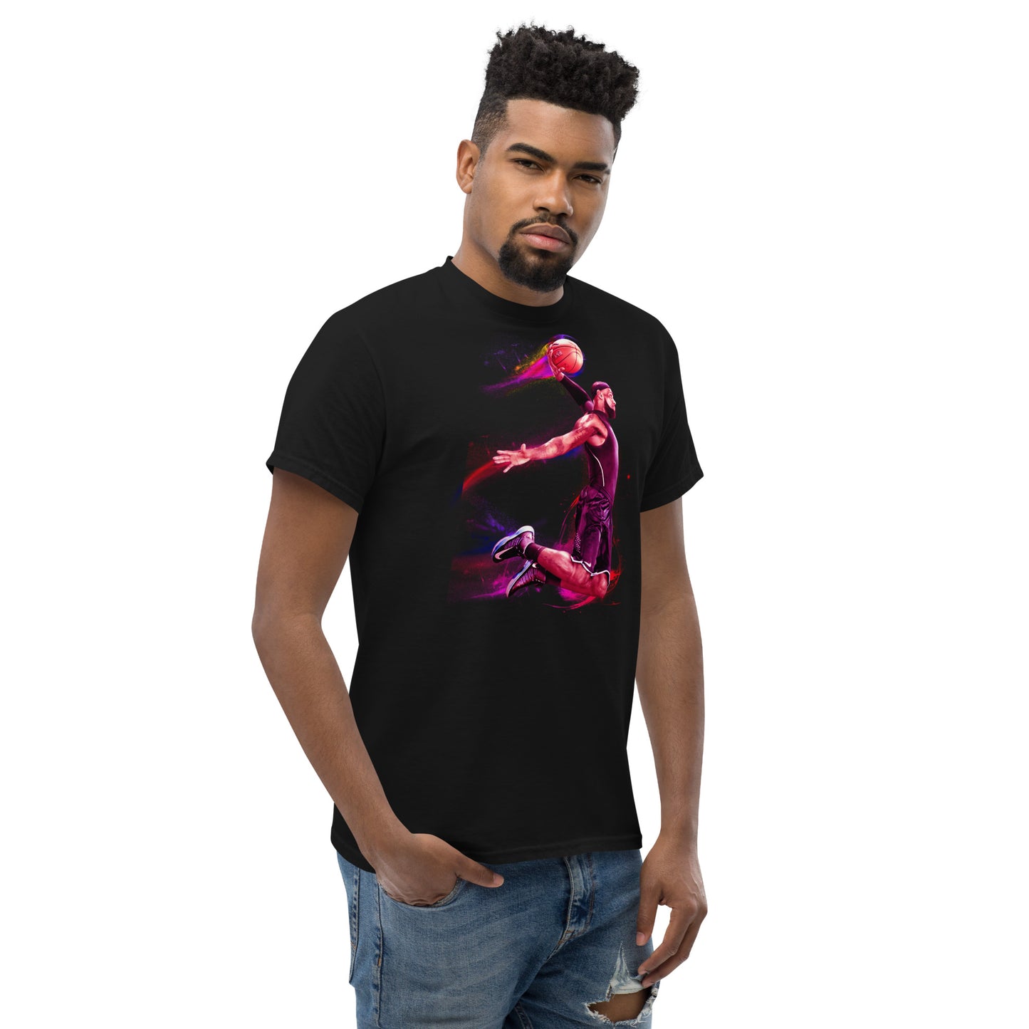 Klassisches Herren-T-Shirt Basketballer
