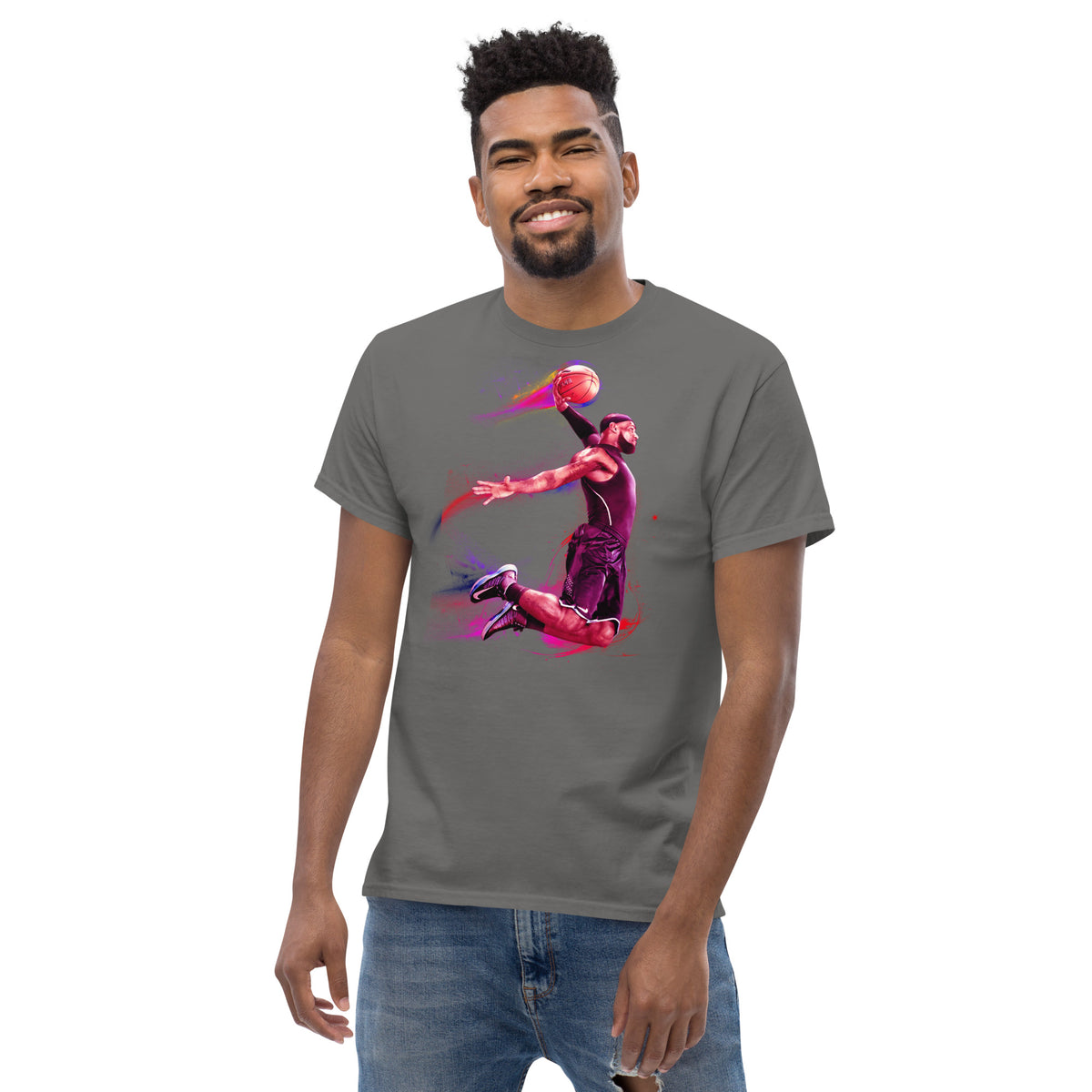 Klassisches Herren-T-Shirt Basketballer