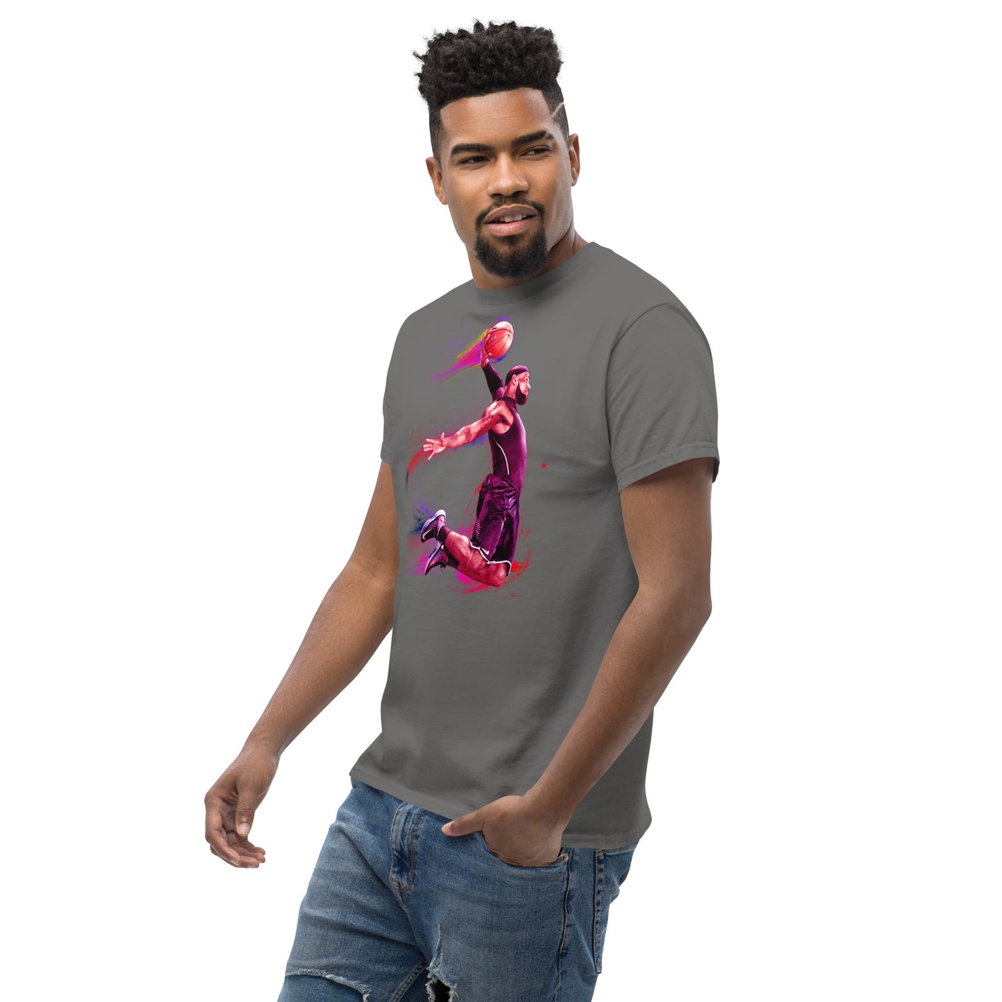 Klassisches Herren-T-Shirt Basketballer