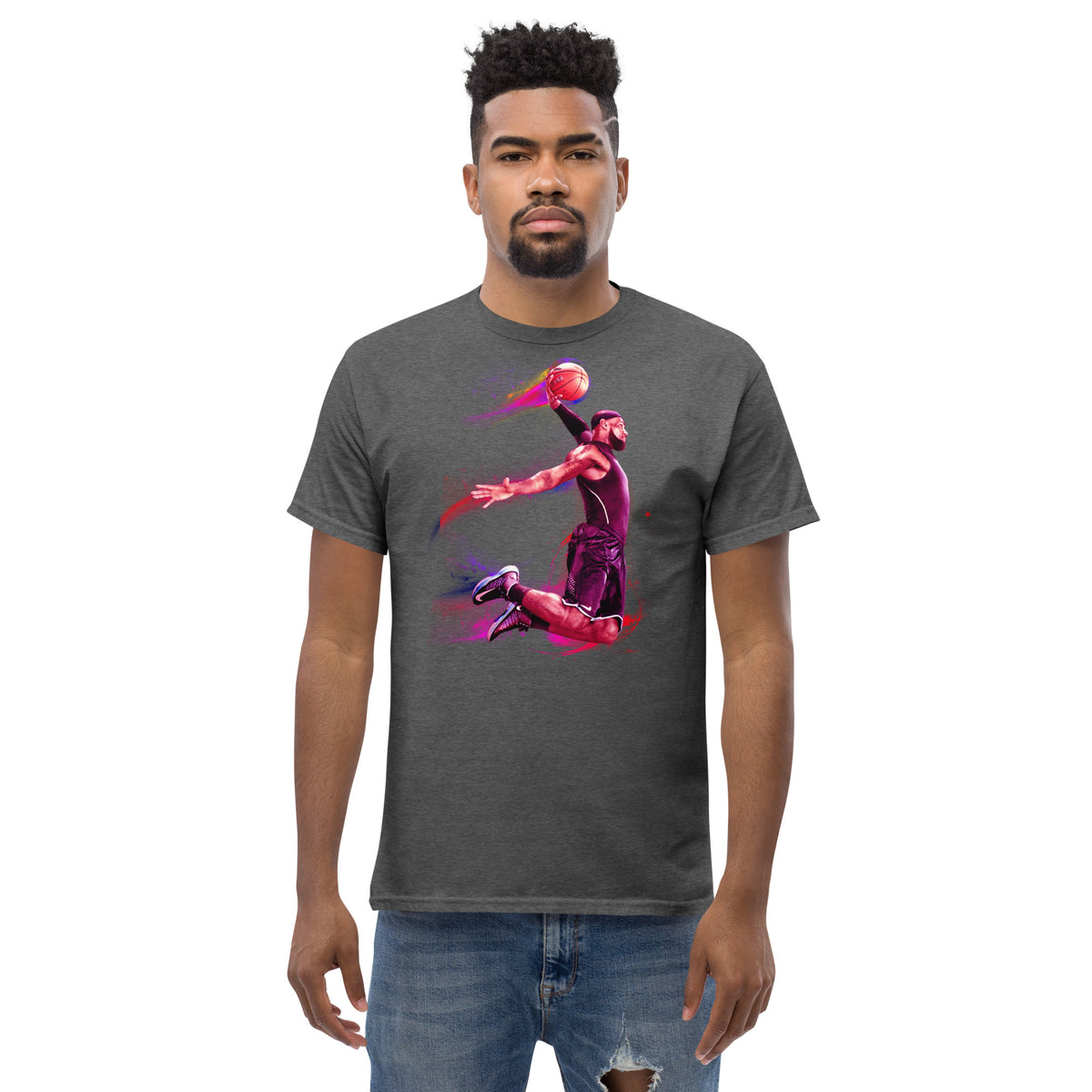 Klassisches Herren-T-Shirt Basketballer