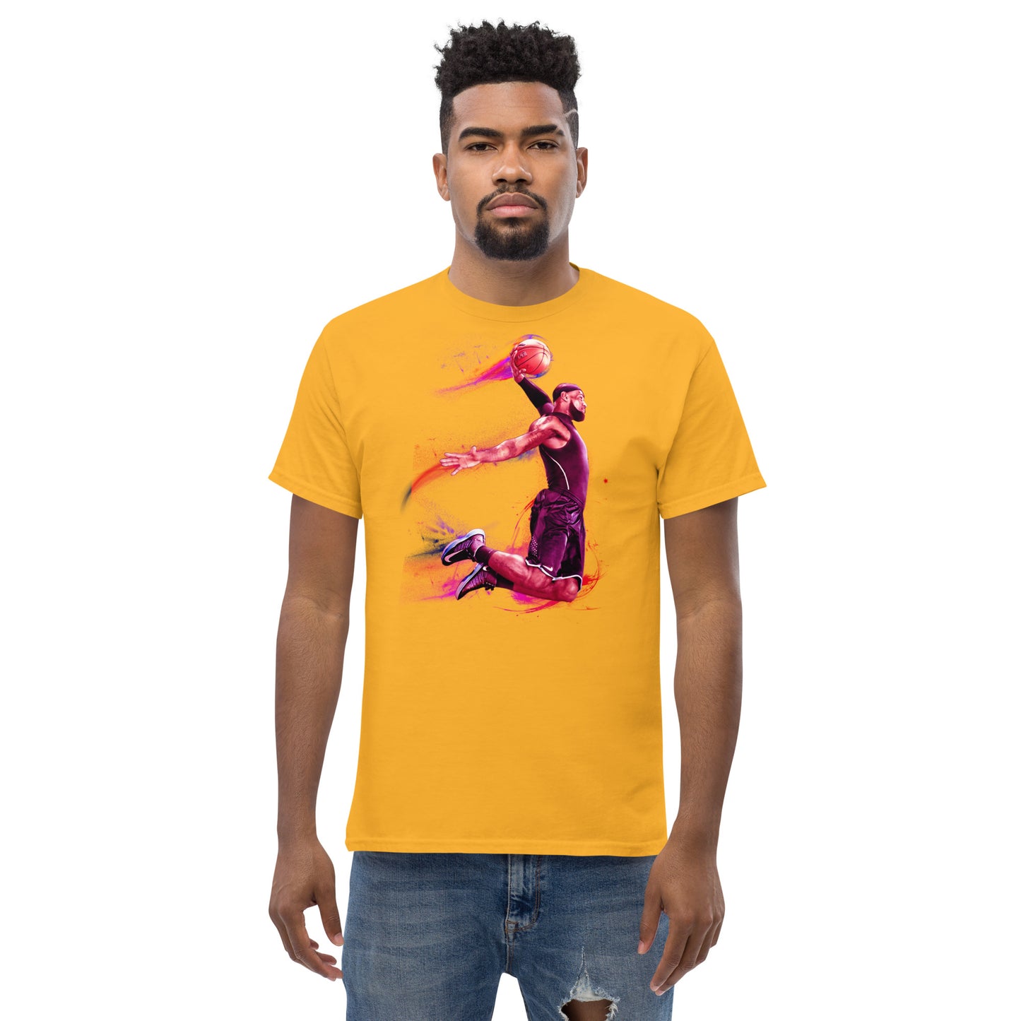 Klassisches Herren-T-Shirt Basketballer