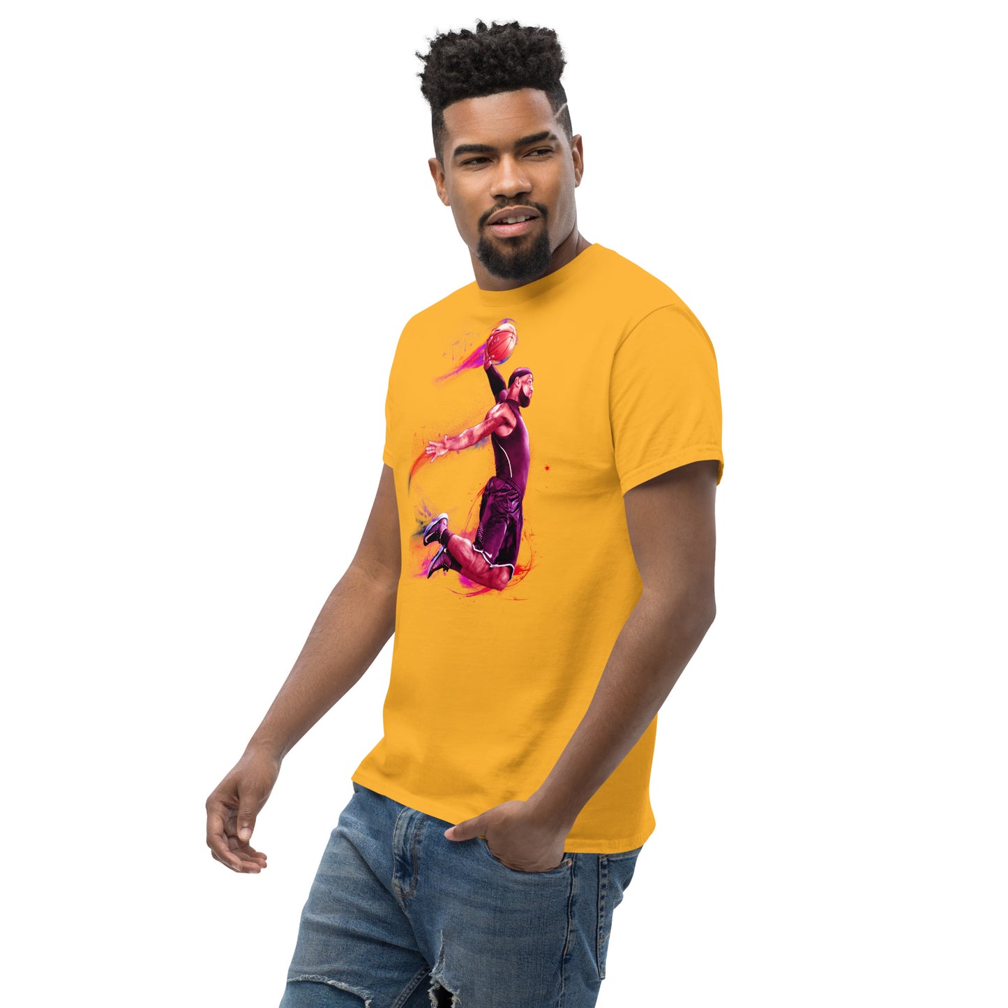 Klassisches Herren-T-Shirt Basketballer