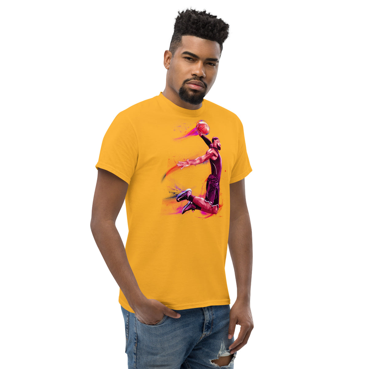 Klassisches Herren-T-Shirt Basketballer