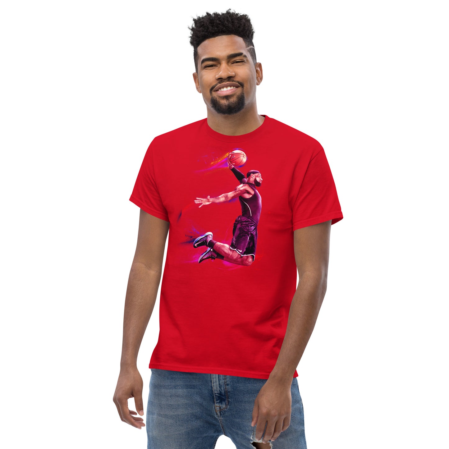 Klassisches Herren-T-Shirt Basketballer