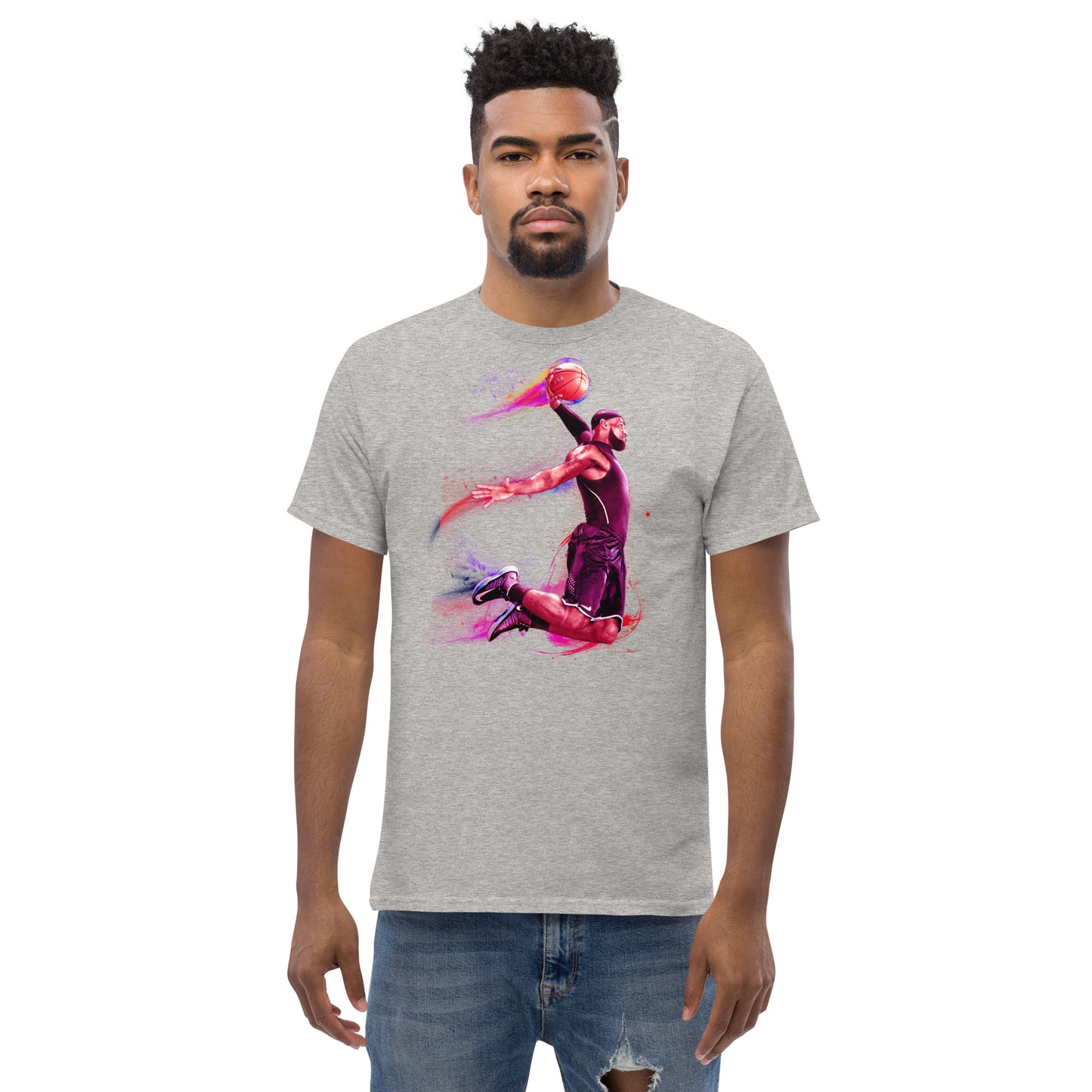 Klassisches Herren-T-Shirt Basketballer