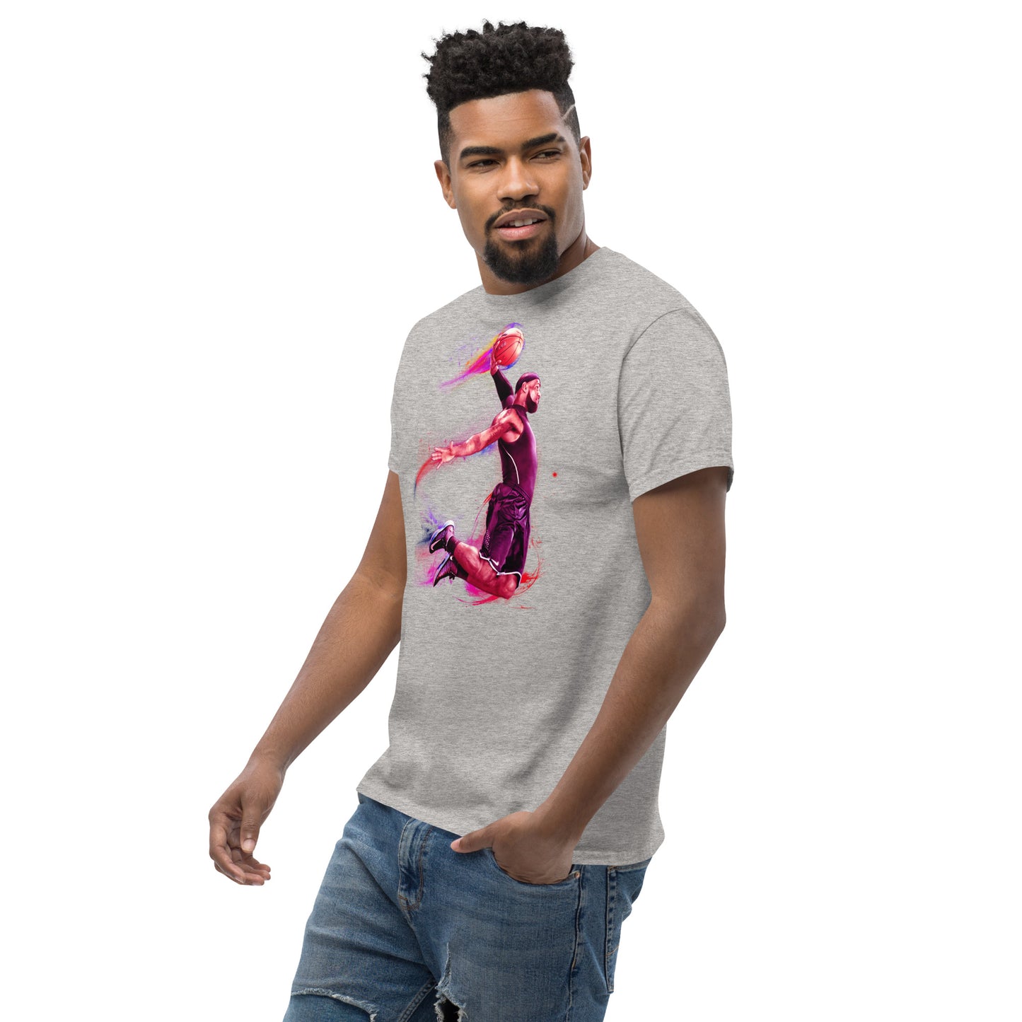 Klassisches Herren-T-Shirt Basketballer