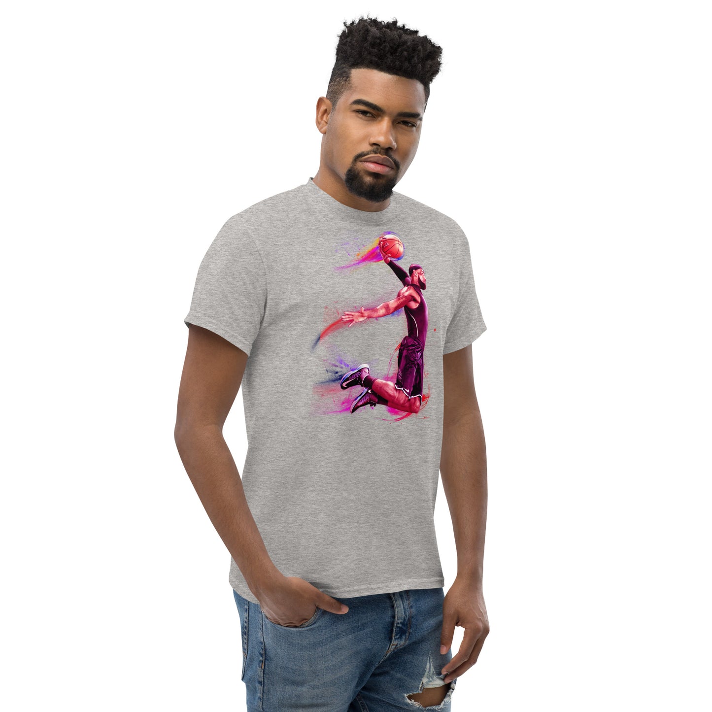Klassisches Herren-T-Shirt Basketballer