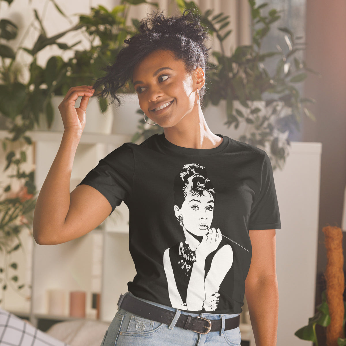 Kurzärmeliges Unisex-T-Shirt Audrey