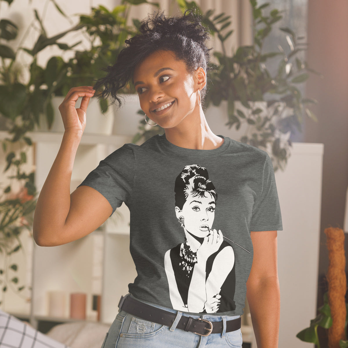 Kurzärmeliges Unisex-T-Shirt Audrey