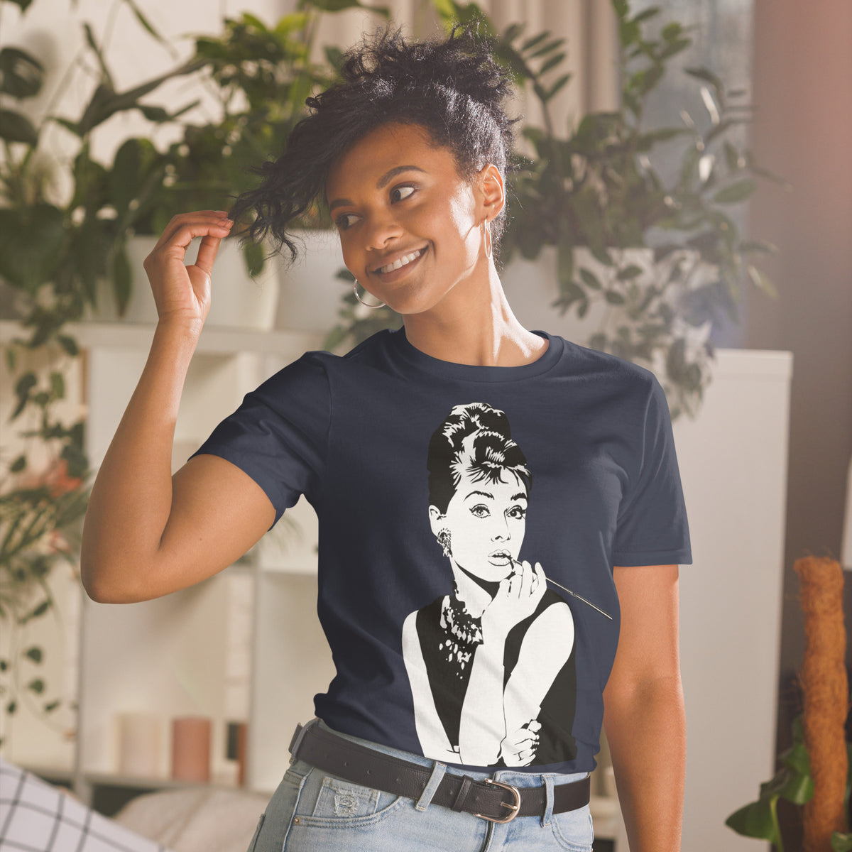 Kurzärmeliges Unisex-T-Shirt Audrey