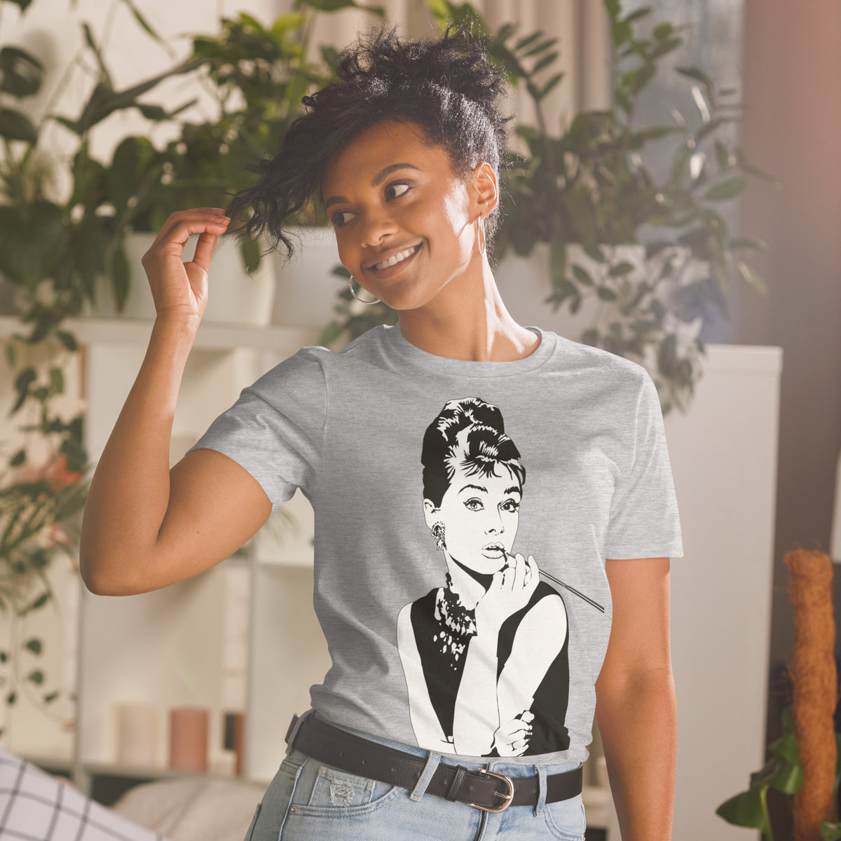 Kurzärmeliges Unisex-T-Shirt Audrey