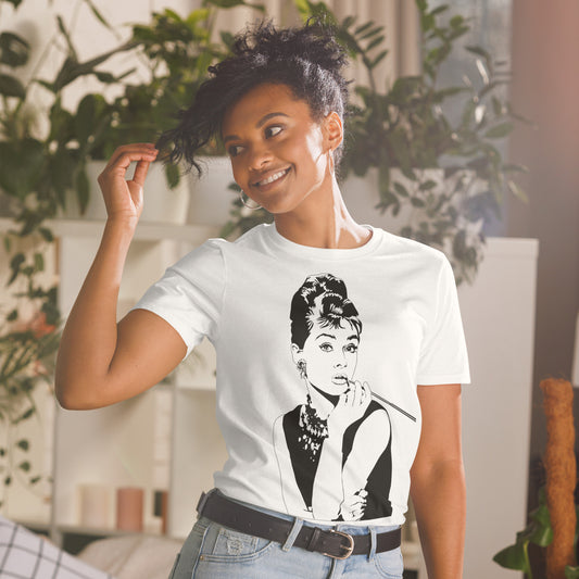 Kurzärmeliges Unisex-T-Shirt Audrey