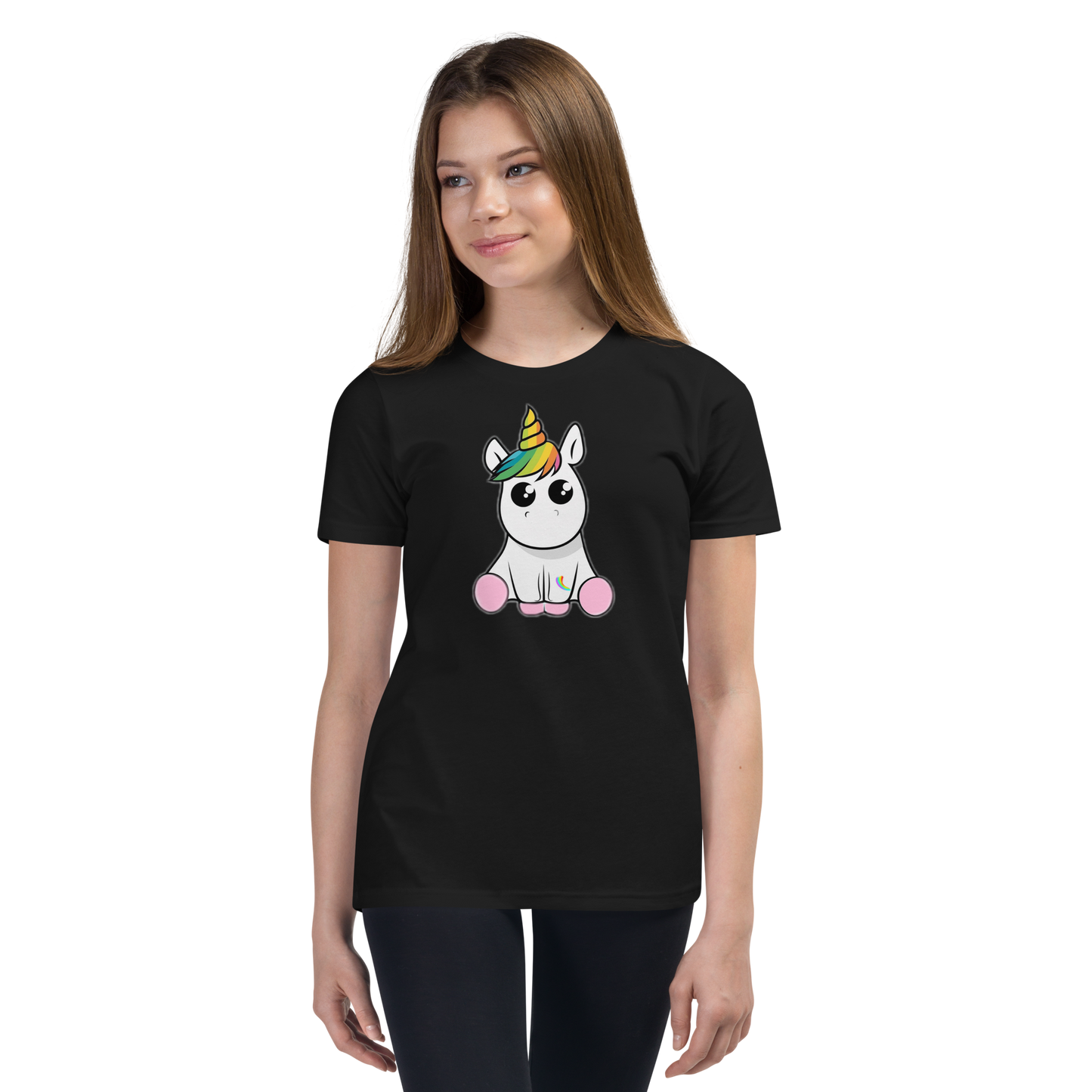 Kurzärmeliges T-Shirt für Kinder & Jugendlich Einhorn Unicorn