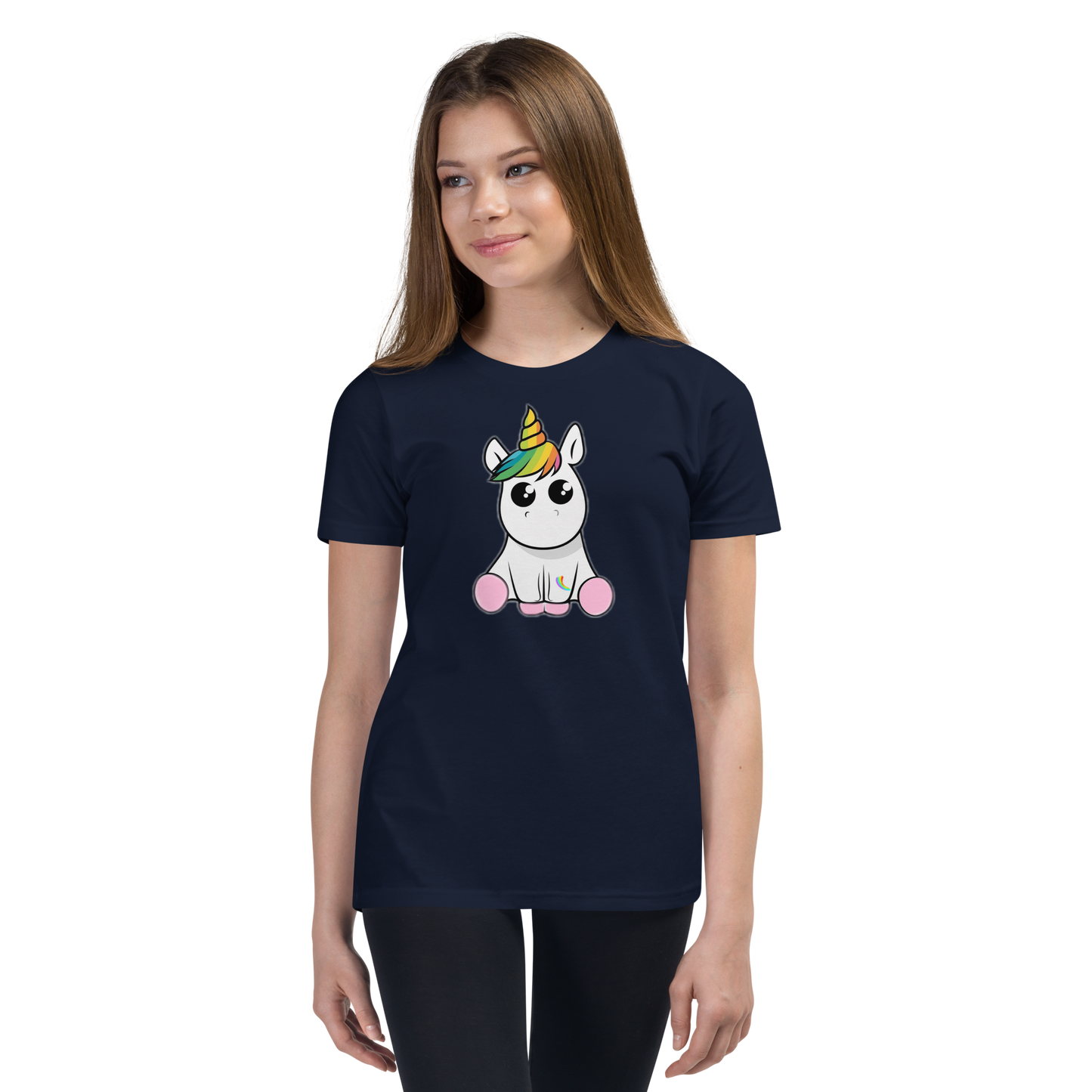 Kurzärmeliges T-Shirt für Kinder & Jugendlich Einhorn Unicorn
