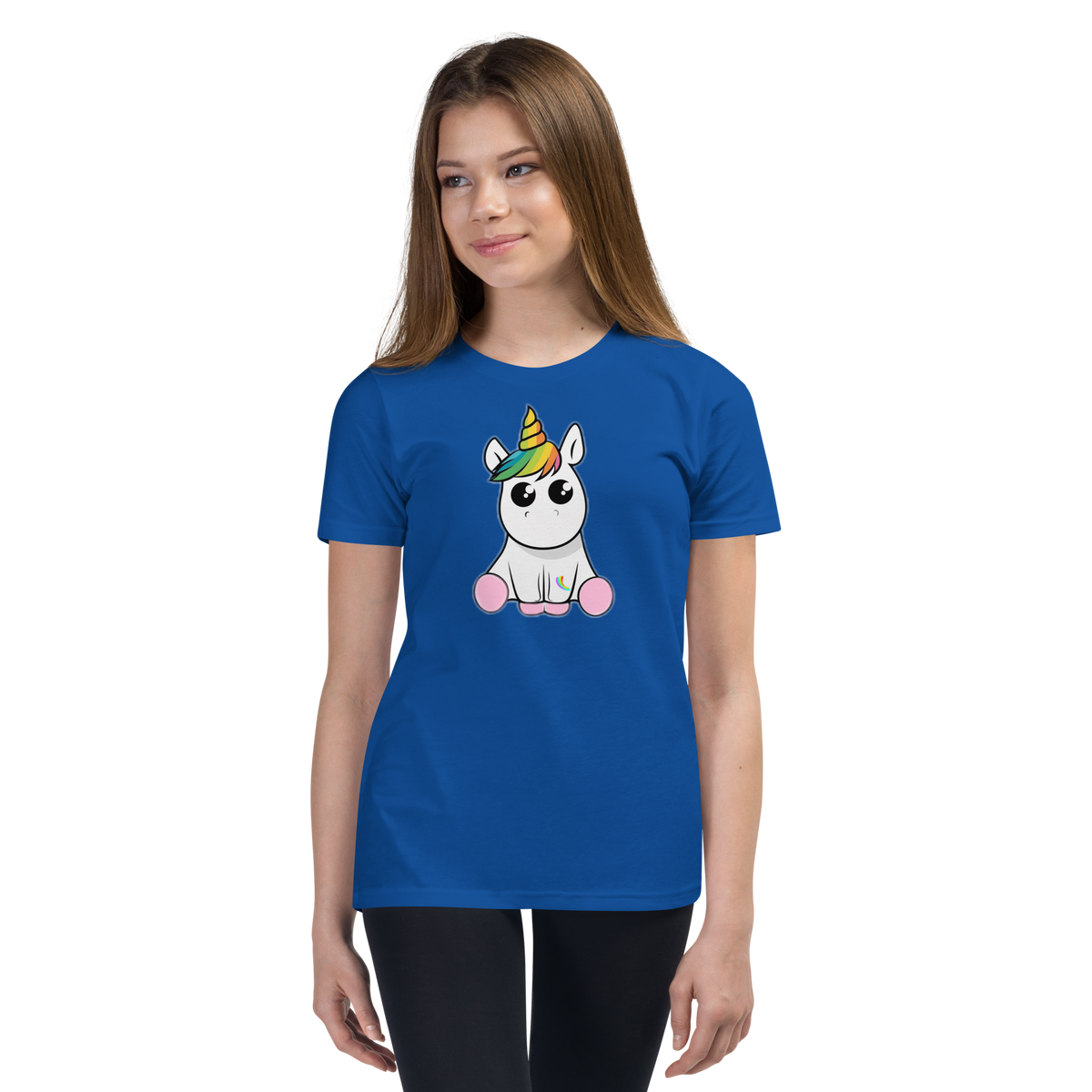 Kurzärmeliges T-Shirt für Kinder & Jugendlich Einhorn Unicorn