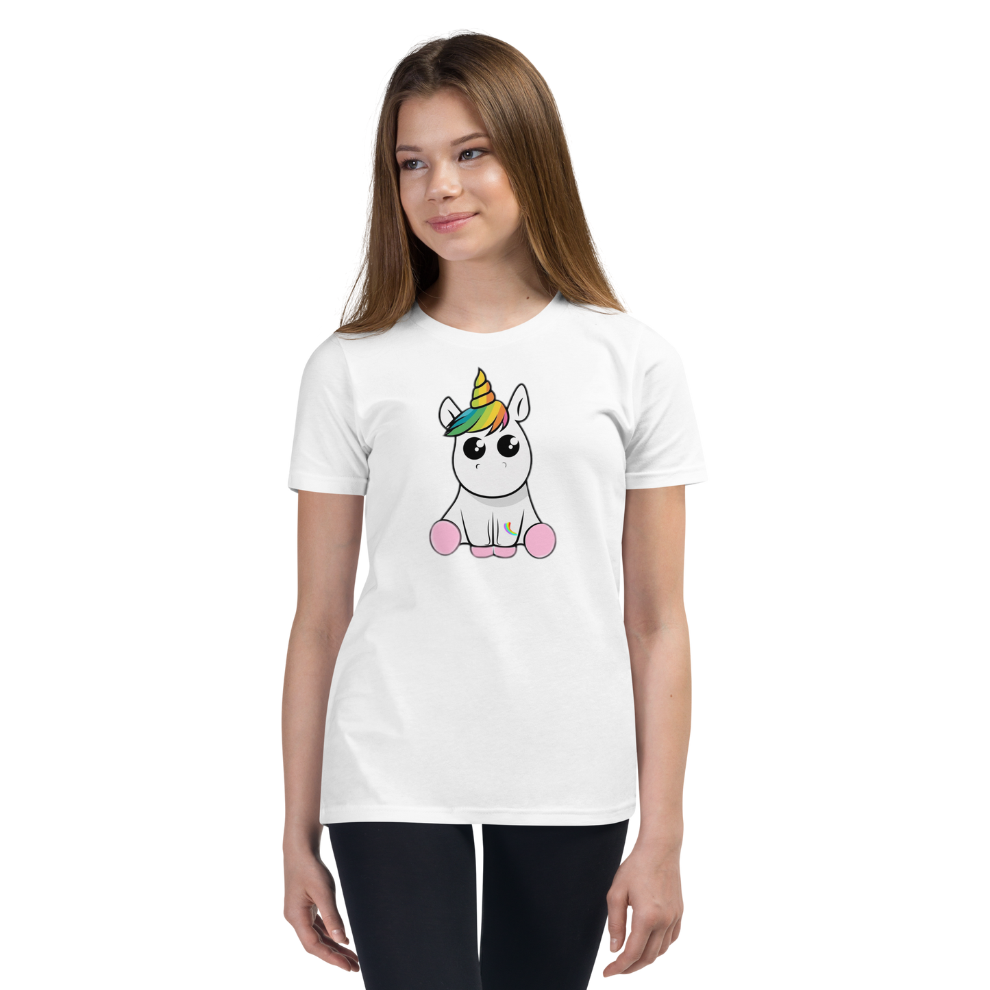 Kurzärmeliges T-Shirt für Kinder & Jugendlich Einhorn Unicorn