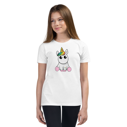 Kurzärmeliges T-Shirt für Kinder & Jugendlich Einhorn Unicorn